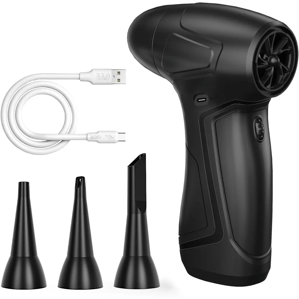 New Cordless Air Duster‎ Rechargeable Blower Adjustable Speed for PC Laptop Car